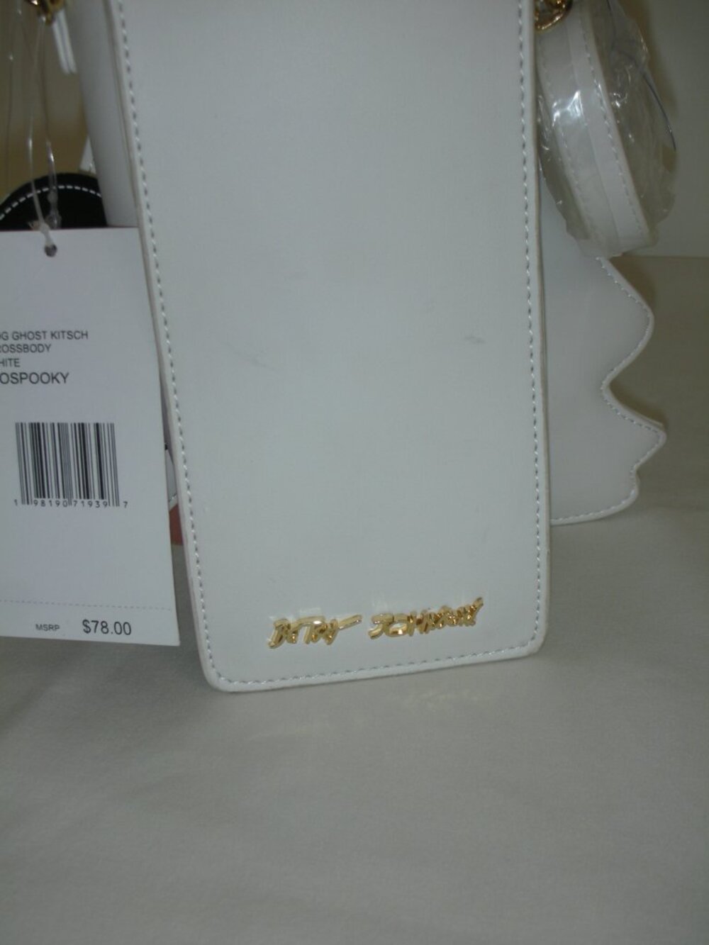 Betsey Johnson Ghost Dog Glow in the Dark Halloween Crossbody Bag NWT Kitsch MSR - Picture 3 of 8